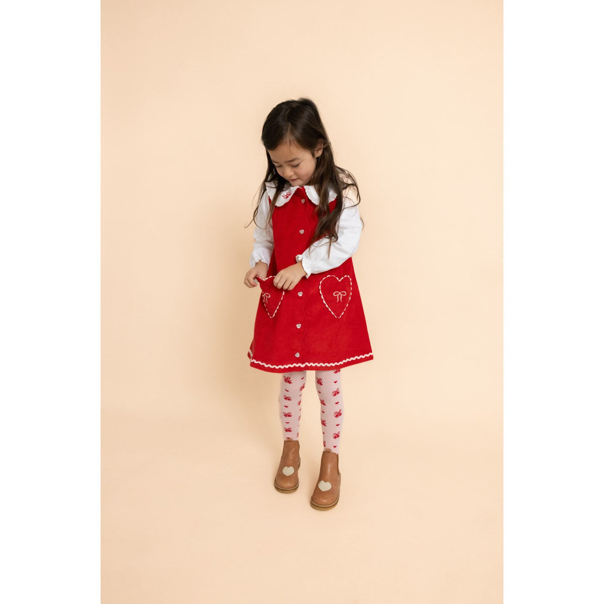 Flöss Poppy Red Carol Dress