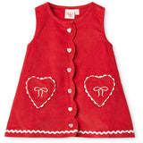 Flöss Poppy Red Carol Dress