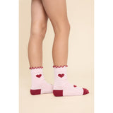 Flöss Cranberry Heart Mix 2-Pack Vigga Socks 2-Pack
