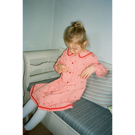 Flöss Pink Rose Gingham Sonja Dress
