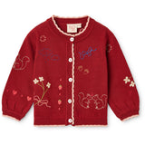 Flöss Dark Cranberry Agnes Cardigan