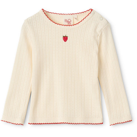 Flöss Gentle Cream Flora Pointelle Ls Blouse