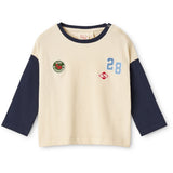 Flöss Gentle Cream-Navy Eskil Blouse