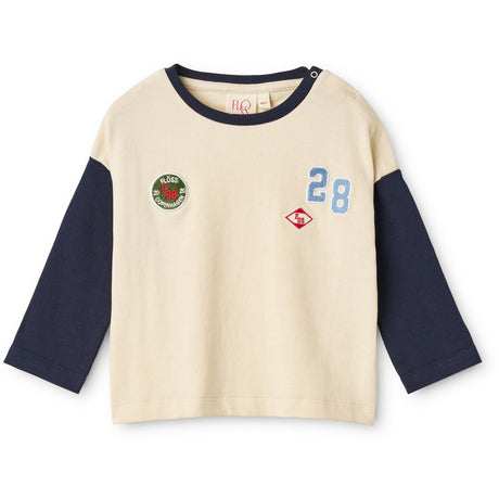 Flöss Gentle Cream-Navy Eskil Blouse