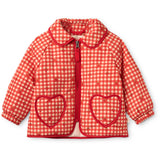 Flöss Red Berry Gingham Molly Padded Jacket