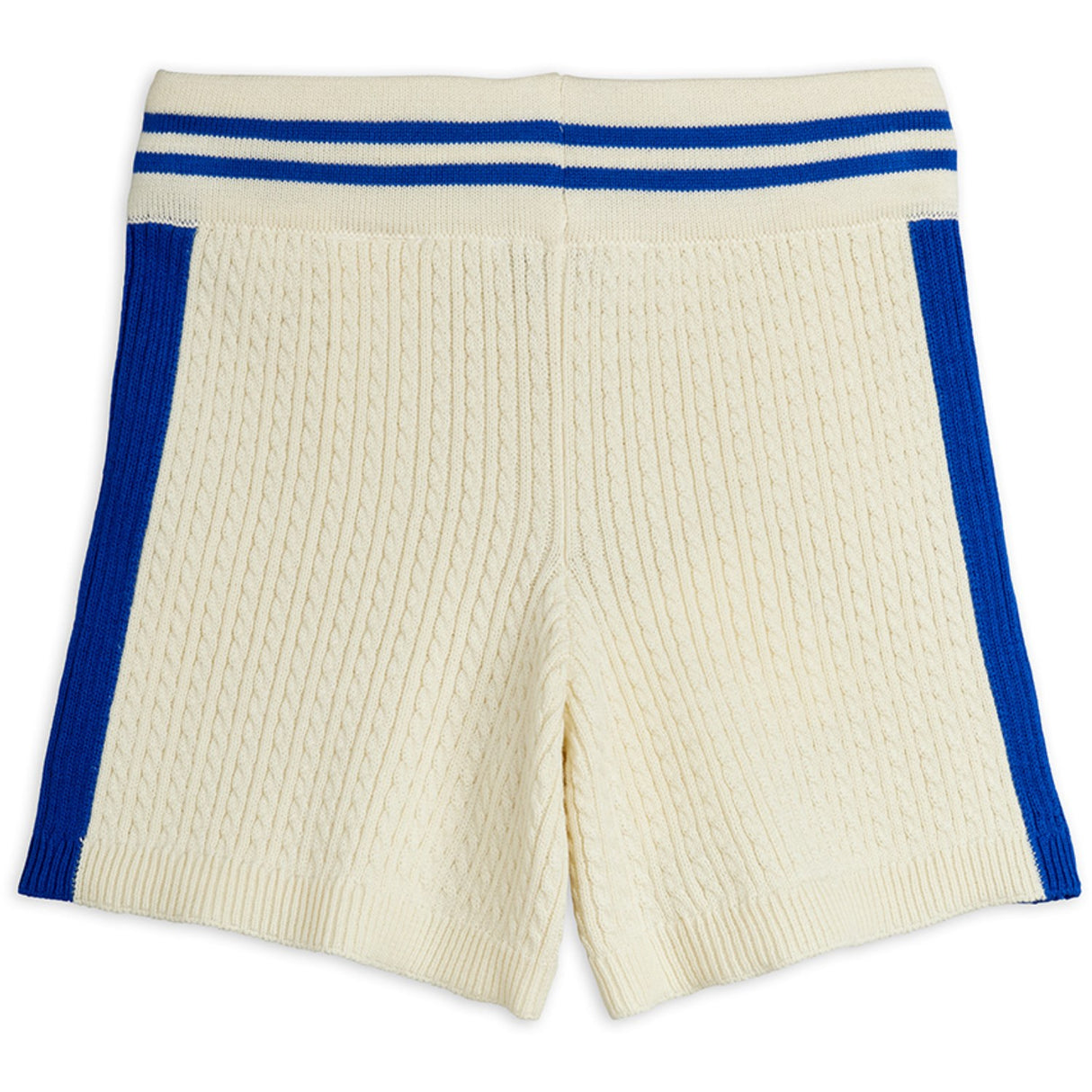 Mini Rodini Off-White Cable Knit Shorts