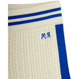 Mini Rodini Off-White Cable Knit Shorts