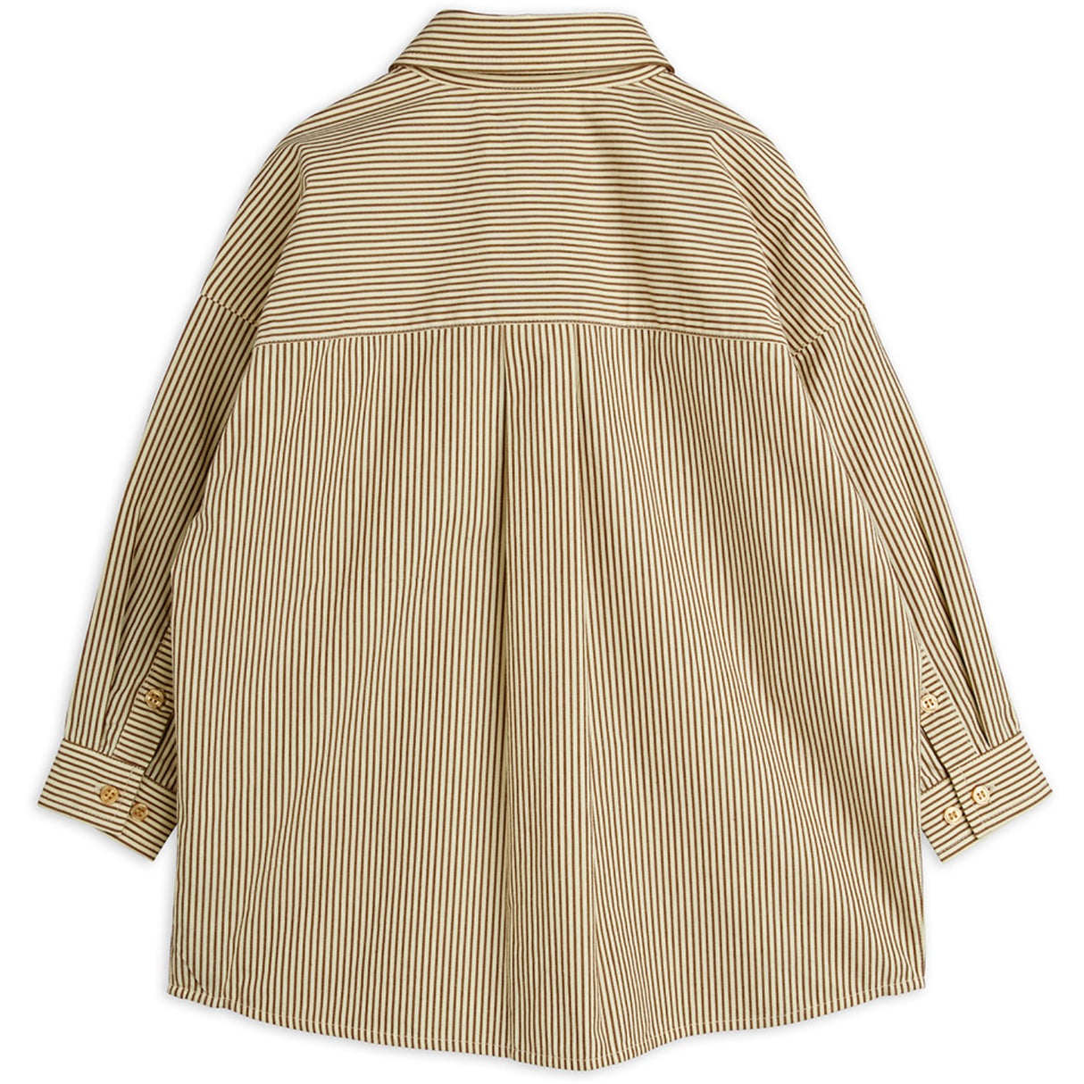 Mini Rodini Brown Poplin Yd Ls Shirt