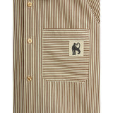 Mini Rodini Brown Poplin Yd Ls Shirt