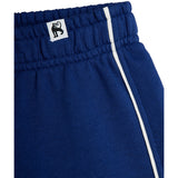 Mini Rodini Blue Plain Piping Sweatshorts