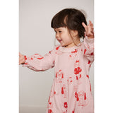 Mini Rodini Pink Minibabies Aop Woven Jumpsuit
