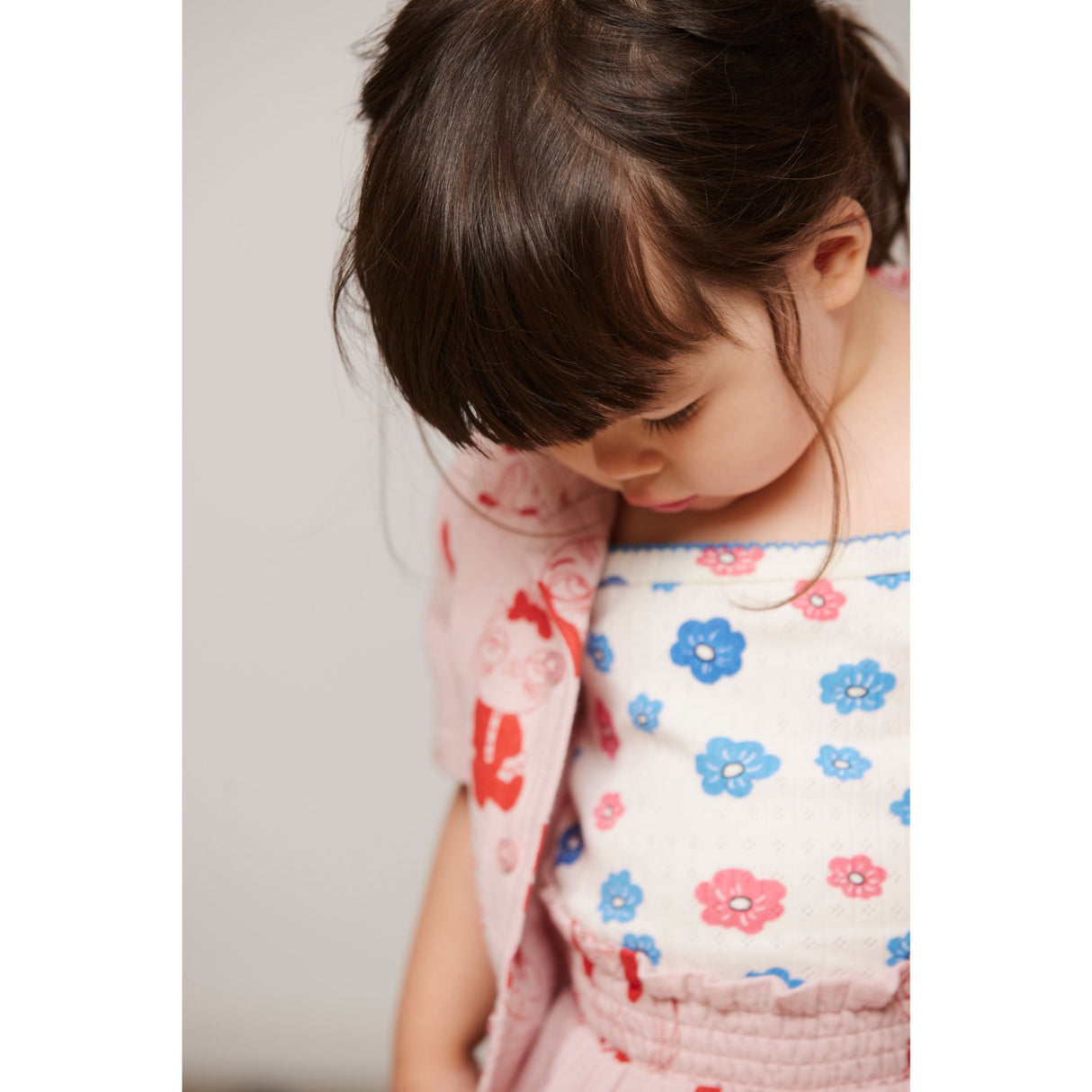 Mini Rodini Pink Minibabies Aop Baby Set