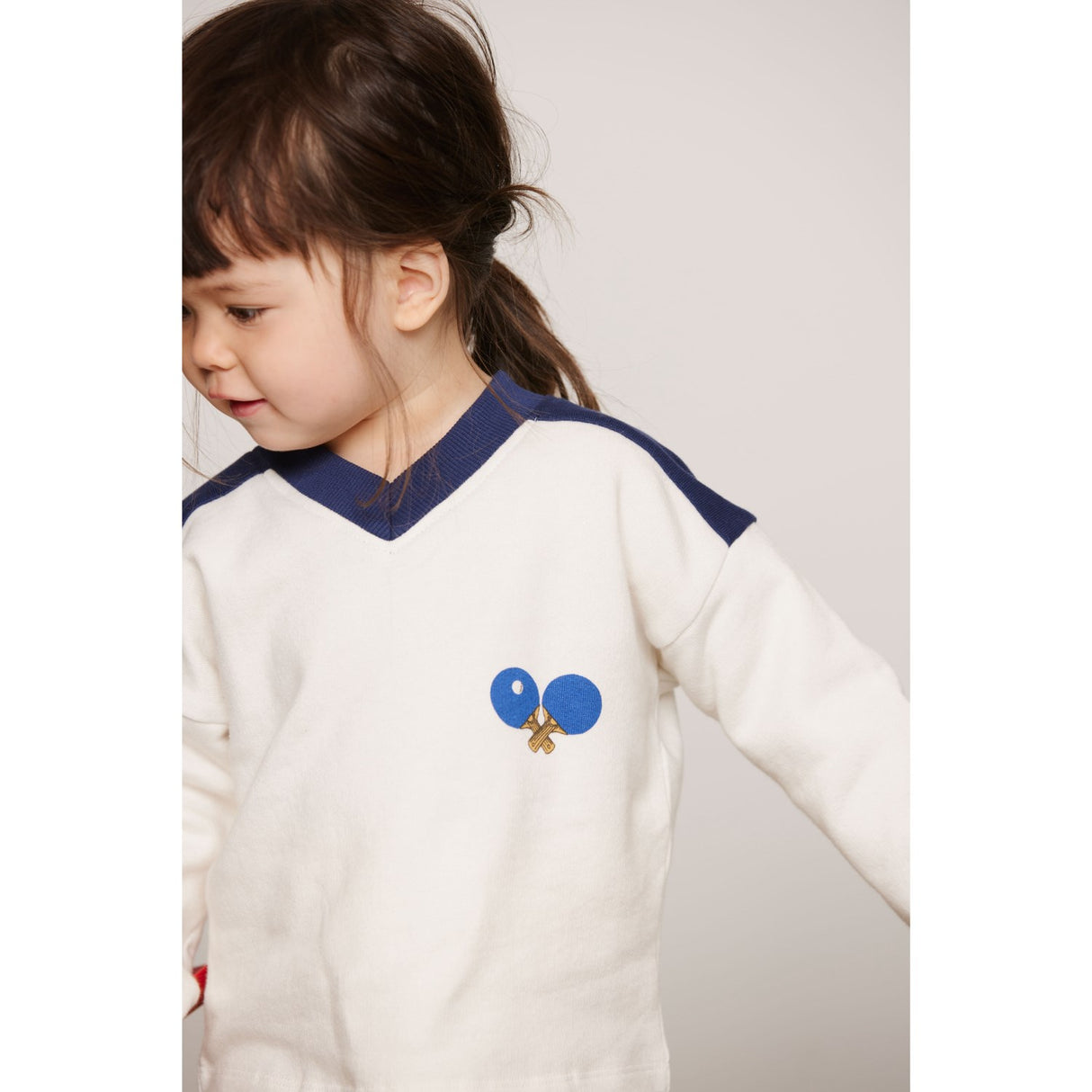 Mini Rodini White Table Tennis Sp Sweatshirt