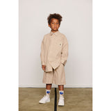 Mini Rodini Brown Poplin Yd Ls Shirt