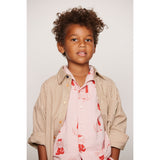 Mini Rodini Brown Poplin Yd Ls Shirt