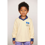 Mini Rodini Yellow Table Tennis Sp Collar Ls Top