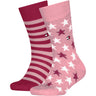 Tommy Hilfiger Pink Kids Socks 2-Pack Stars And Stripes