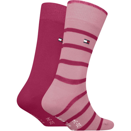 Tommy Hilfiger Pink Kids Socks 2-Pack Breton Stripe