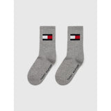 Tommy Hilfiger Grey Melange Kids Socks 2-Pack Flag