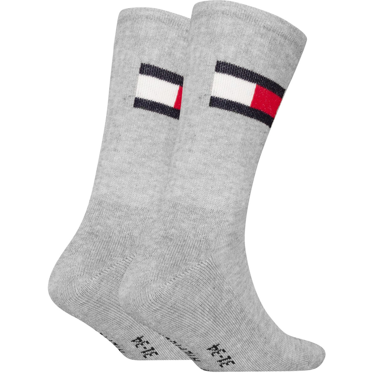Tommy Hilfiger Grey Melange Kids Socks 2-Pack Flag