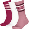 Tommy Hilfiger Pink Kids Socks 3-Pack Varsity Tommy