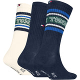 Tommy Hilfiger Navy Kids Socks 3-Pack Varsity Tommy