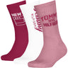 Tommy Hilfiger Pink Kids Socks 3-Pack Ny Sport