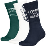 Tommy Hilfiger Navy Kids Socks 3-Pack Ny Sport