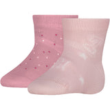 Tommy Hilfiger Light Pink Baby Socks 2-Pack Letters