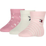 Tommy Hilfiger Light Pink Baby Socks 3-Pack Giftbox Stars & Stripes