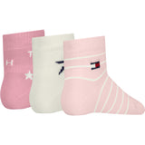 Tommy Hilfiger Light Pink Baby Socks 3-Pack Giftbox Stars & Stripes
