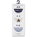 Tommy Hilfiger Light Blue Baby Socks 3-Pack Giftbox Stars & Stripes