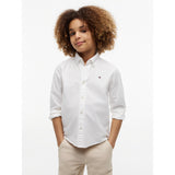 Tommy Hilfiger White Flag Oxford Shirt Ls