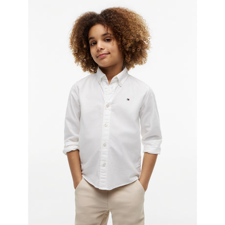 Tommy Hilfiger White Flag Oxford Shirt Ls