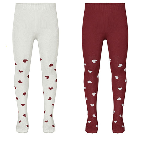 Name It Bright White Red Dahlia Nmfvichristmas 2-Pack Tights