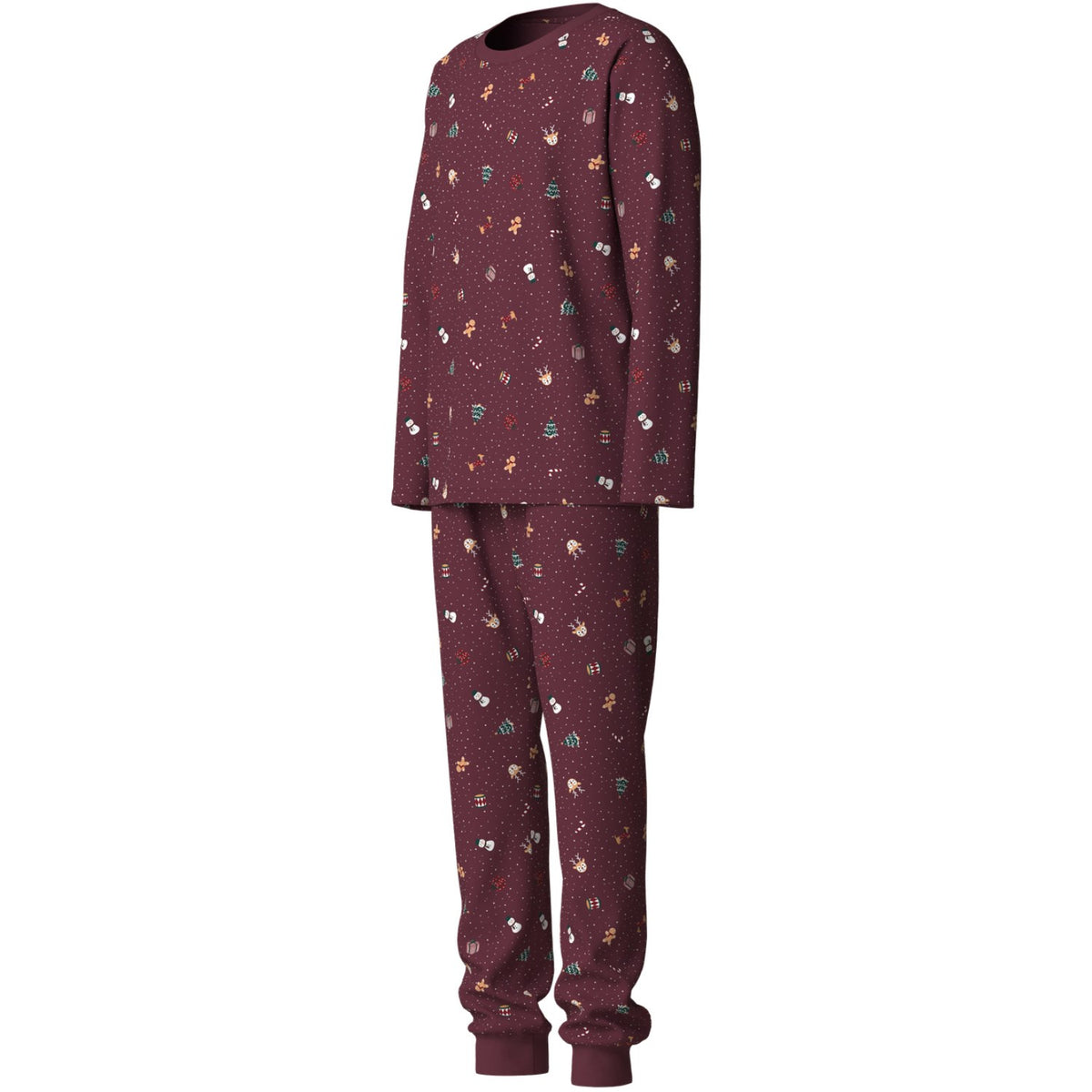 Name It Burgundy Christmas Nanvismas Ls Nightset