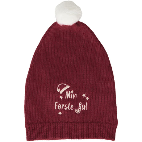 Name It Red Dahlia Hat Nbnrixmasine Knit Hat