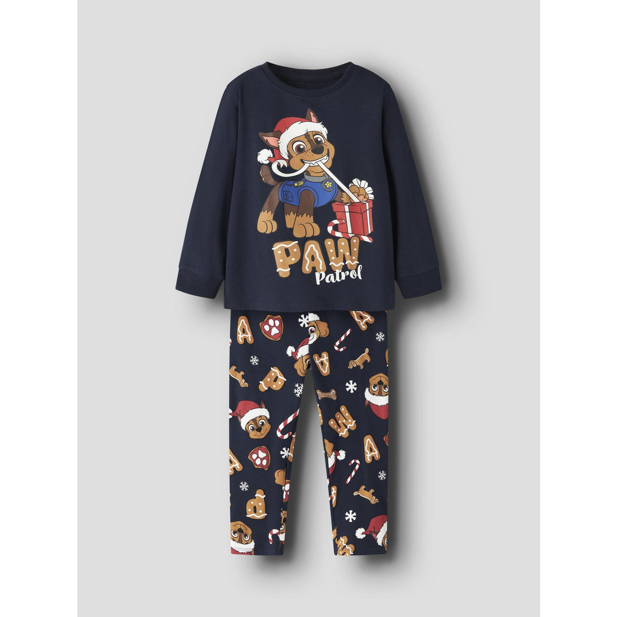 Name It Navy Blazer Nmmslavo Paw Ls Nightset Cplg
