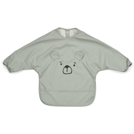 LIEWOOD Mr Bear Dove Blue Merle Printed Cape Bib