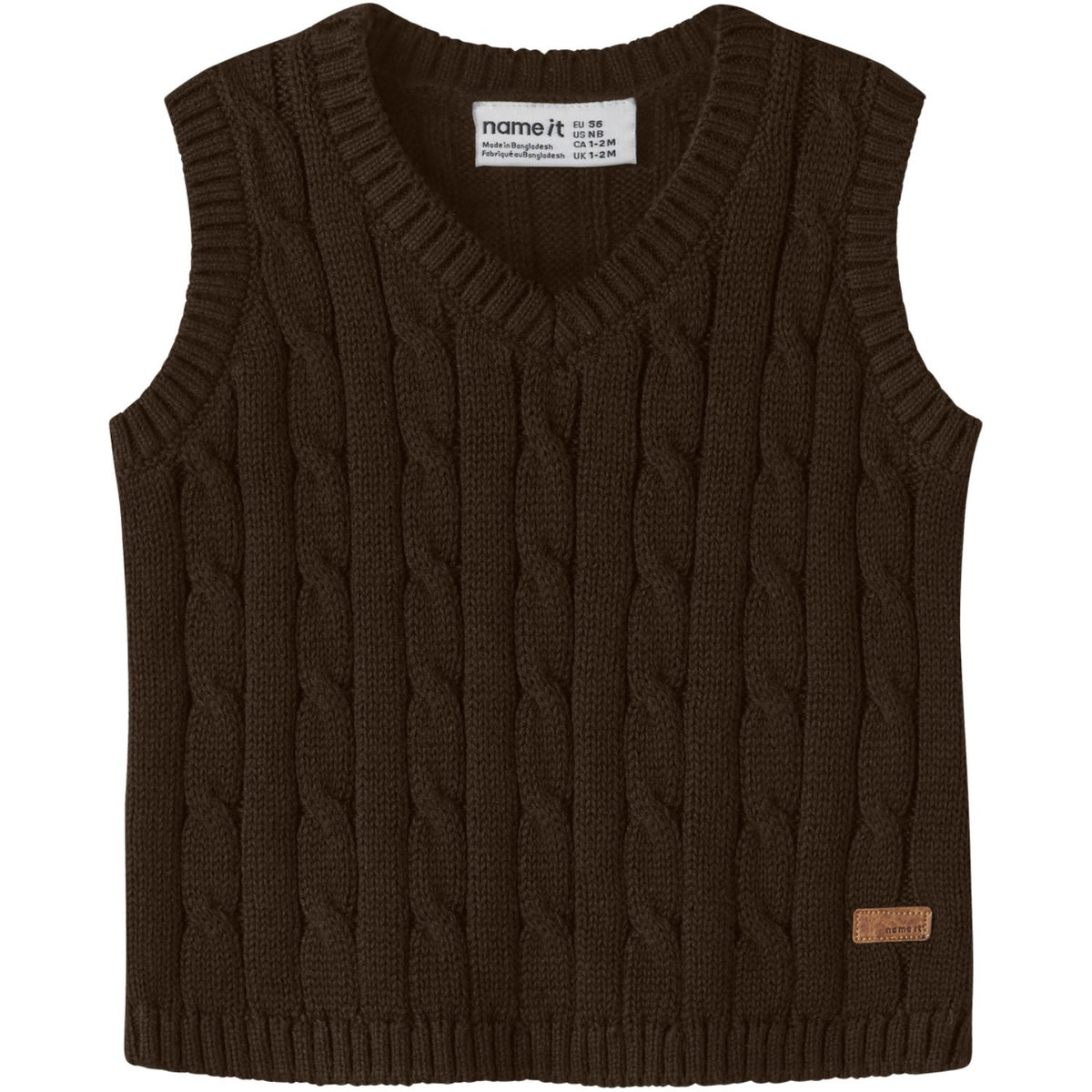 Name It Chocolate Plum Nbmraffat Knit Slipover