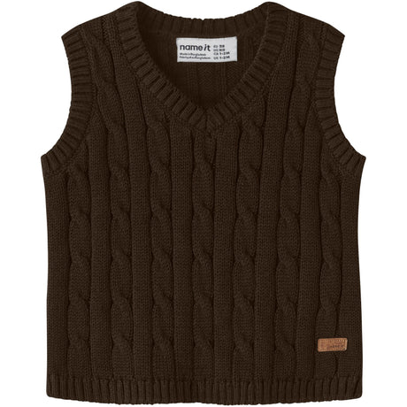 Name It Chocolate Plum Nbmraffat Knit Slipover