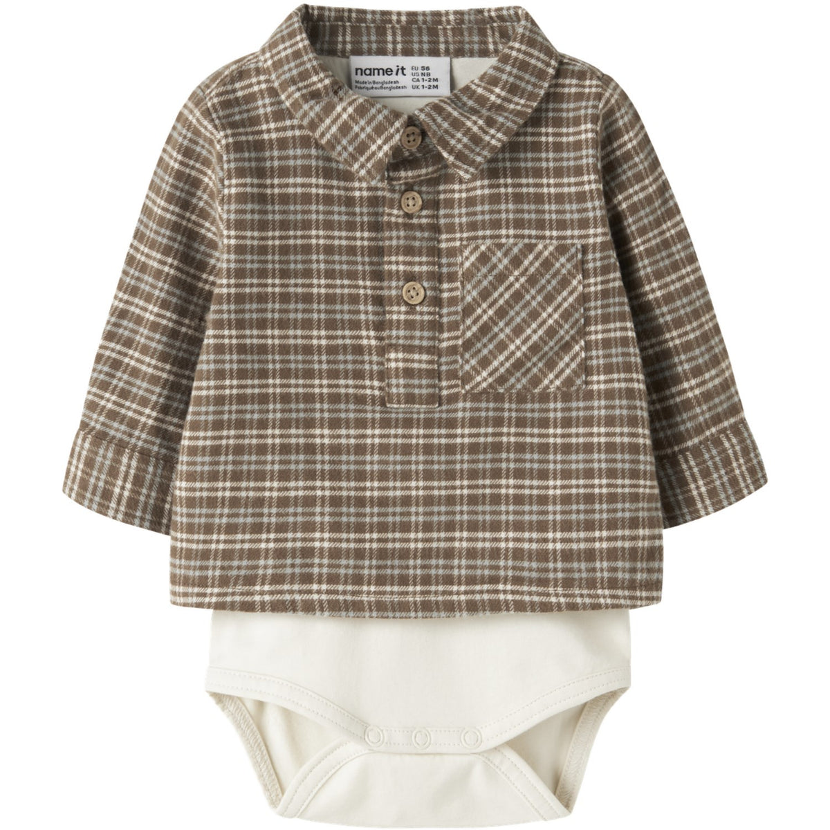 Name It Sepia Nbmrem Ls Shirt Body