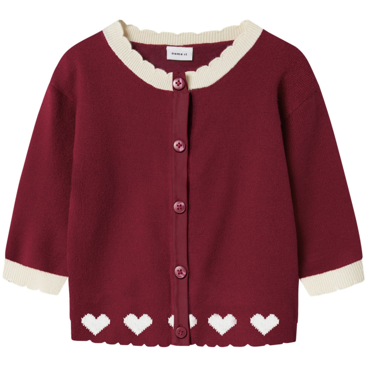 Name It Red Dahlia Nbfralbo Ls Knit Card