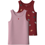 Name It Red Dahlia Nmfvismas 2-Pack Tank Top Giftpack