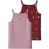 Name It Red Dahlia Nkfvismas 2-Pack Strap Top Giftpack
