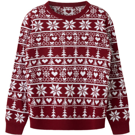 Name It Red Dahlia Nknrismas Ls Knit Cot