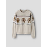 Name It Peyote Melange Nknrismas Ls Knit Cot