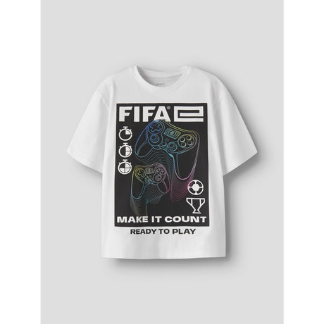 Name It Bright White Nkmollis Fifae Ss Nreg Top Box Vde