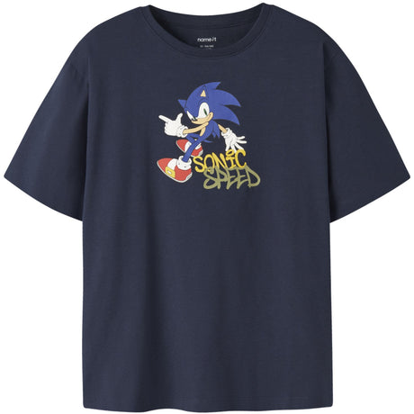 Name It Navy Blazer Nkmocean Sonic Ss Nreg Top Sky