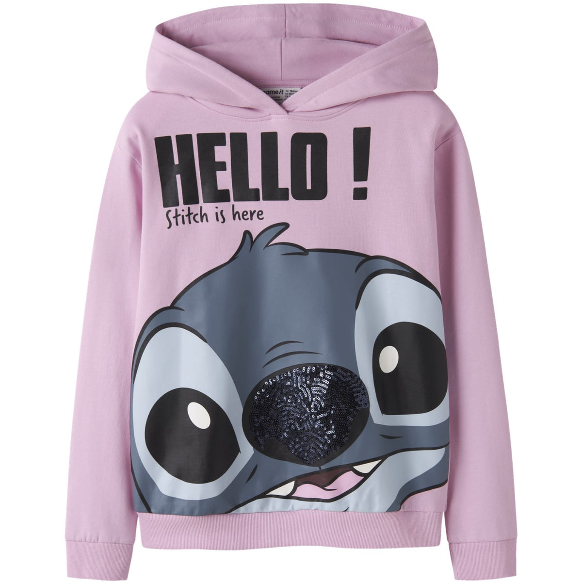 Name It Full Blooming Pink Nkfolbana Stitch Rlx Sweat Wh Bru Wdi